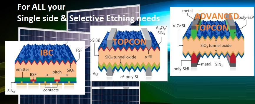 Selective etching for Advanced TOPCON & IBC